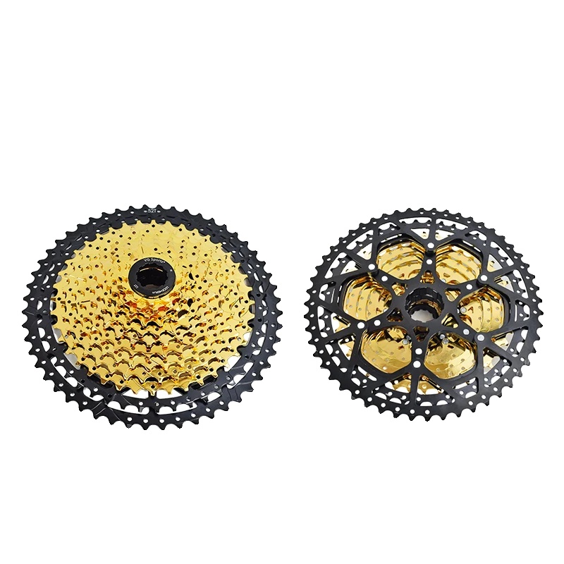 Freilauf-kassette, Leichtes Aluminium, Vielseitige Kompatibilität, 12s 11-52t Gold