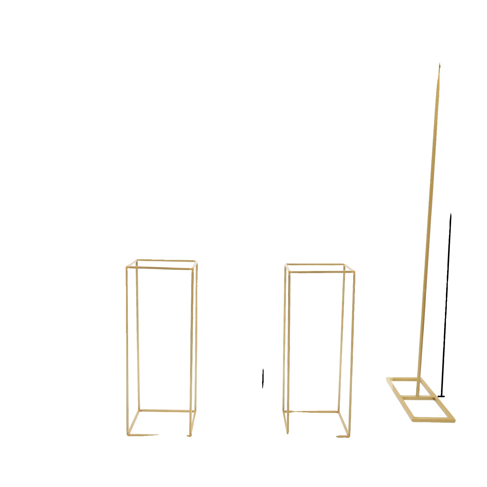 Hochzeitsbogen, Stahlkonstruktion, Mehrzwecknutzung, Gold, L-a
