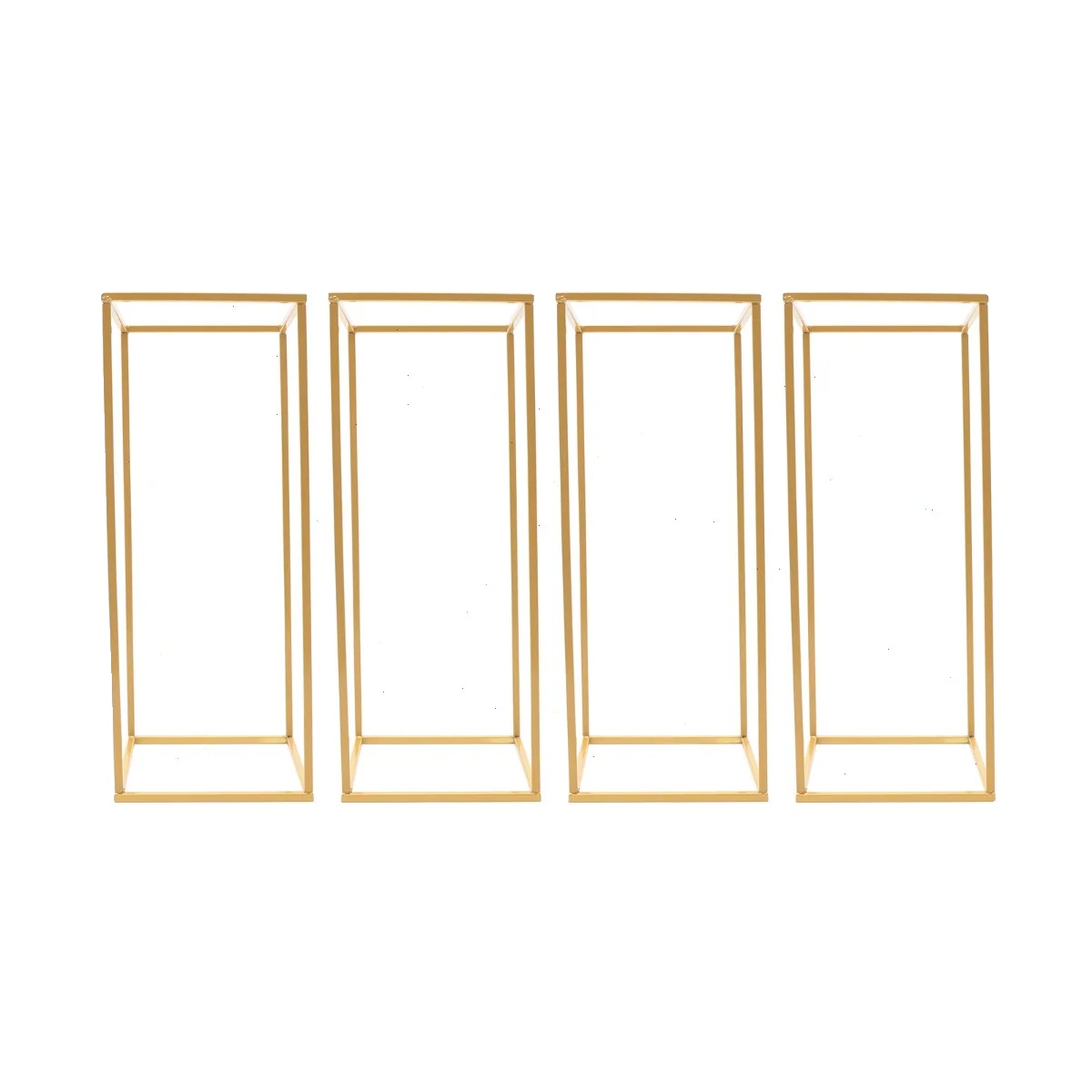 Blumenständer, Goldmetall-design, 4-teiliges Set, Gold