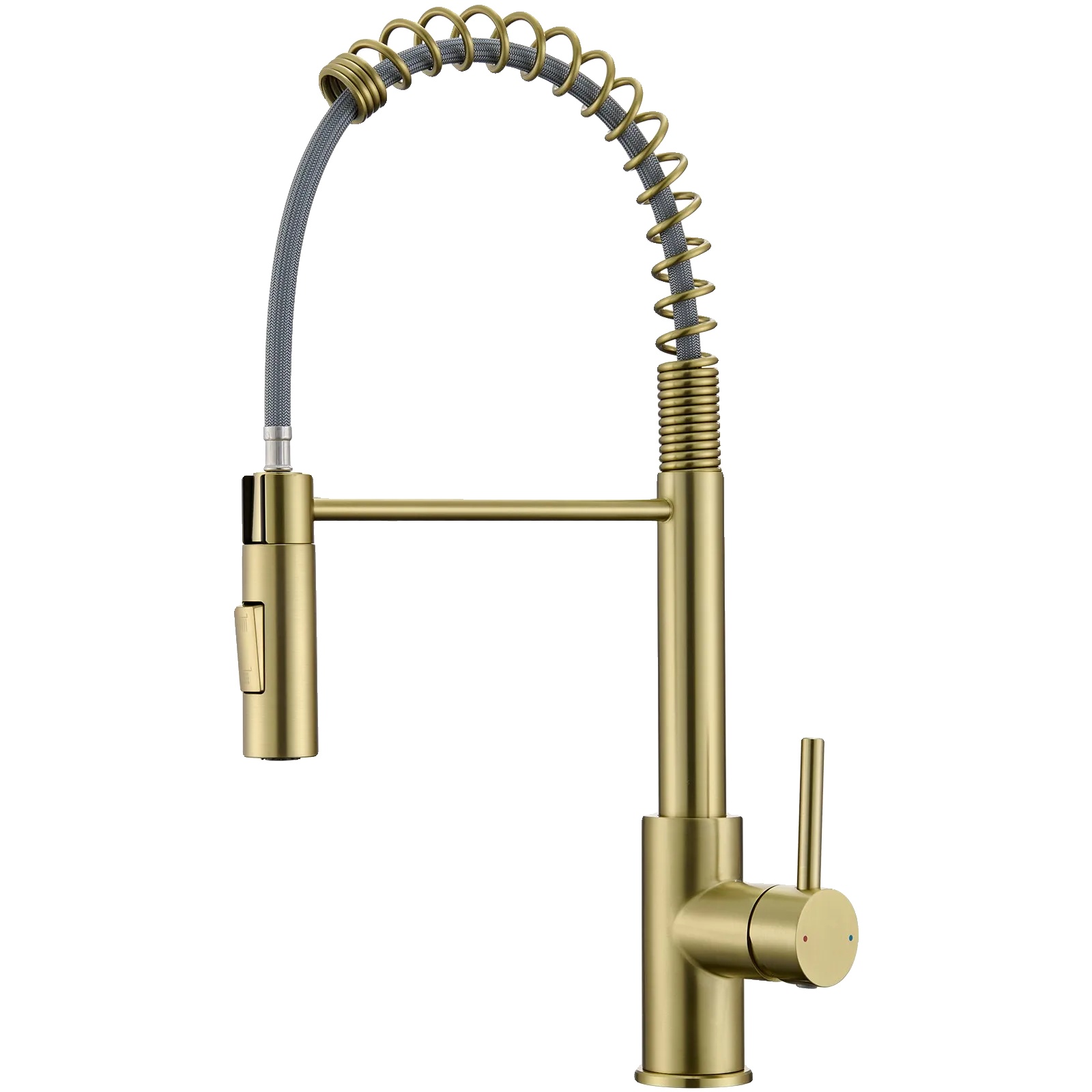 Küchenarmatur, Flexibler Ausziehschlauch, 360° Schwenkbar, Gold