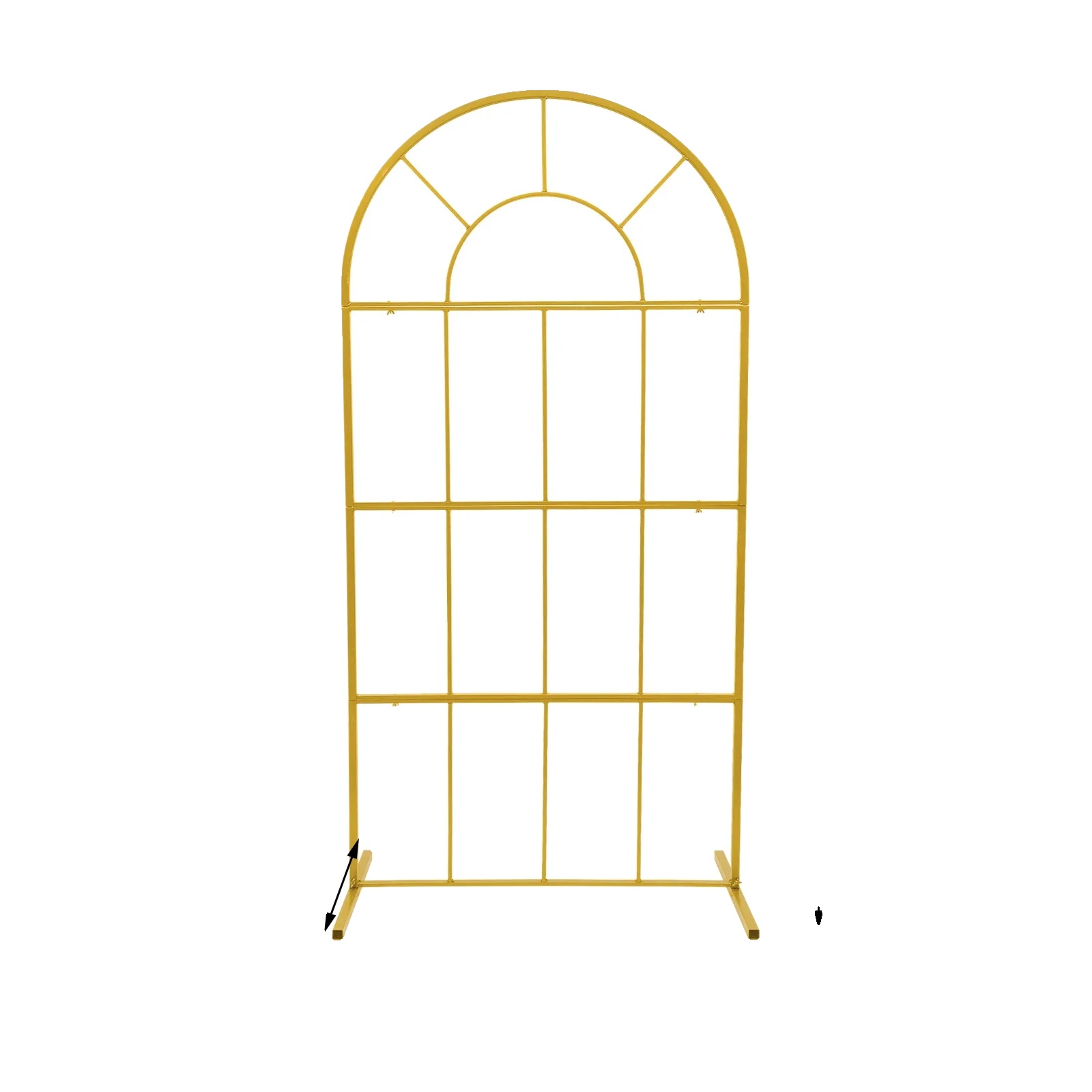 Hochzeitsbogen, Einfache Montage, Robustes Metalldesign, L, Gold