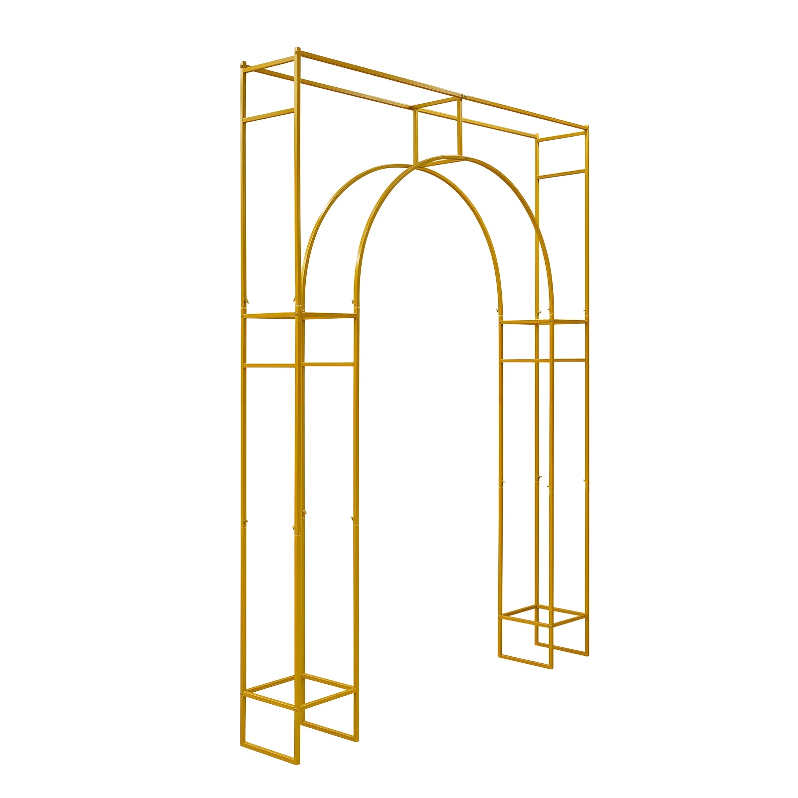 Hochzeitsbogen Hintergrundständer, Langlebige Metallkonstruktion, Elegantes Design, Gold