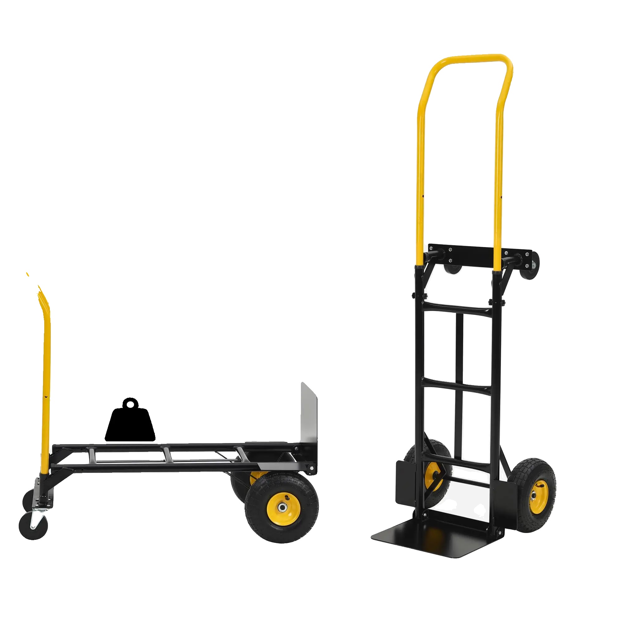 Handwagen, 800 Lb Tragfähigkeit, Faltbares Design, Gold