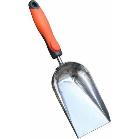 1 Flacher Edelstahlspatel – Für Eisbehälter, Tee, Kaffee, Bohnenpulver, Sojapopcorn, Süßigkeiten – Silber – 36 Cm