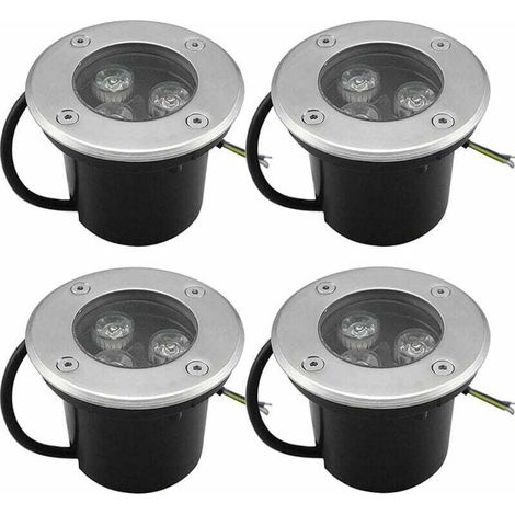 4er-pack 3w Ip65 Led-einbaustrahler Für Den Außenbereich, 270 Lumen, Runde Led-terrassen-downlights, Gartenbeleuchtung, Für Gartenwege, Hof, Garage, Warmweiß
