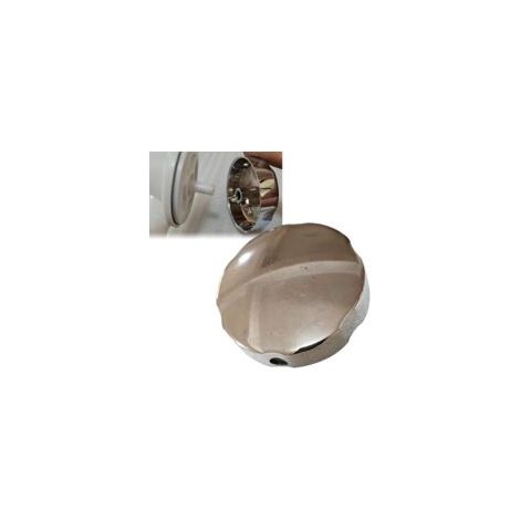 Drehbarer Badewannenabflussknopf, Überlaufabdeckung Für Badewanne, Zinklegierung, Drehknopf Für Badewannen-/wischbadabflüsse, Silber