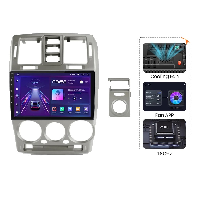 Auto-multimedia-system, Bildschirmgröße, Kompatibel Mit Hyundai Getz 2002-2006, V1 Plus (2g 32g)
