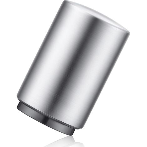 Hochwertiger Bierflaschenöffner (silber), Einteilig Aus Edelstahl, Automatischer Drucköffner, Zerstörungsfrei, Schnelles Öffnen, Kleines, Tragbares Modell, Ideal Für Zuhause, Bar, Picknicks
