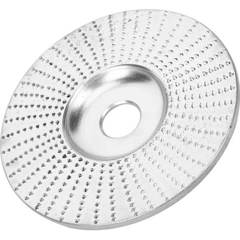 Holzschnitzscheibe Für Winkelschleifer - Zum Formen, Schleifen Und Schneiden, 16 Mm Öffnung, 1 Stück, Silber, Flach.