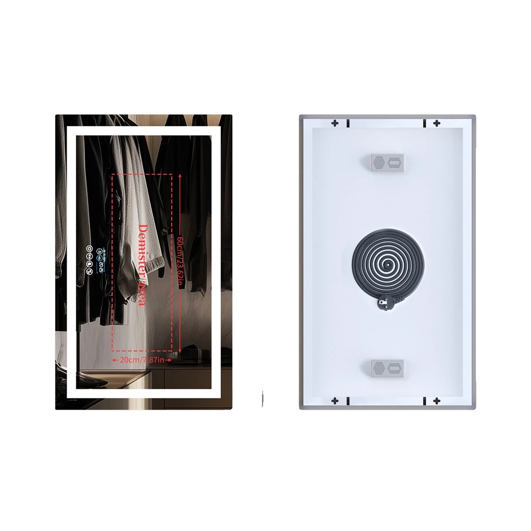 Badezimmerspiegel, Bluetooth-lautsprecher, Anti-beschlag-funktion, 1000x600mm