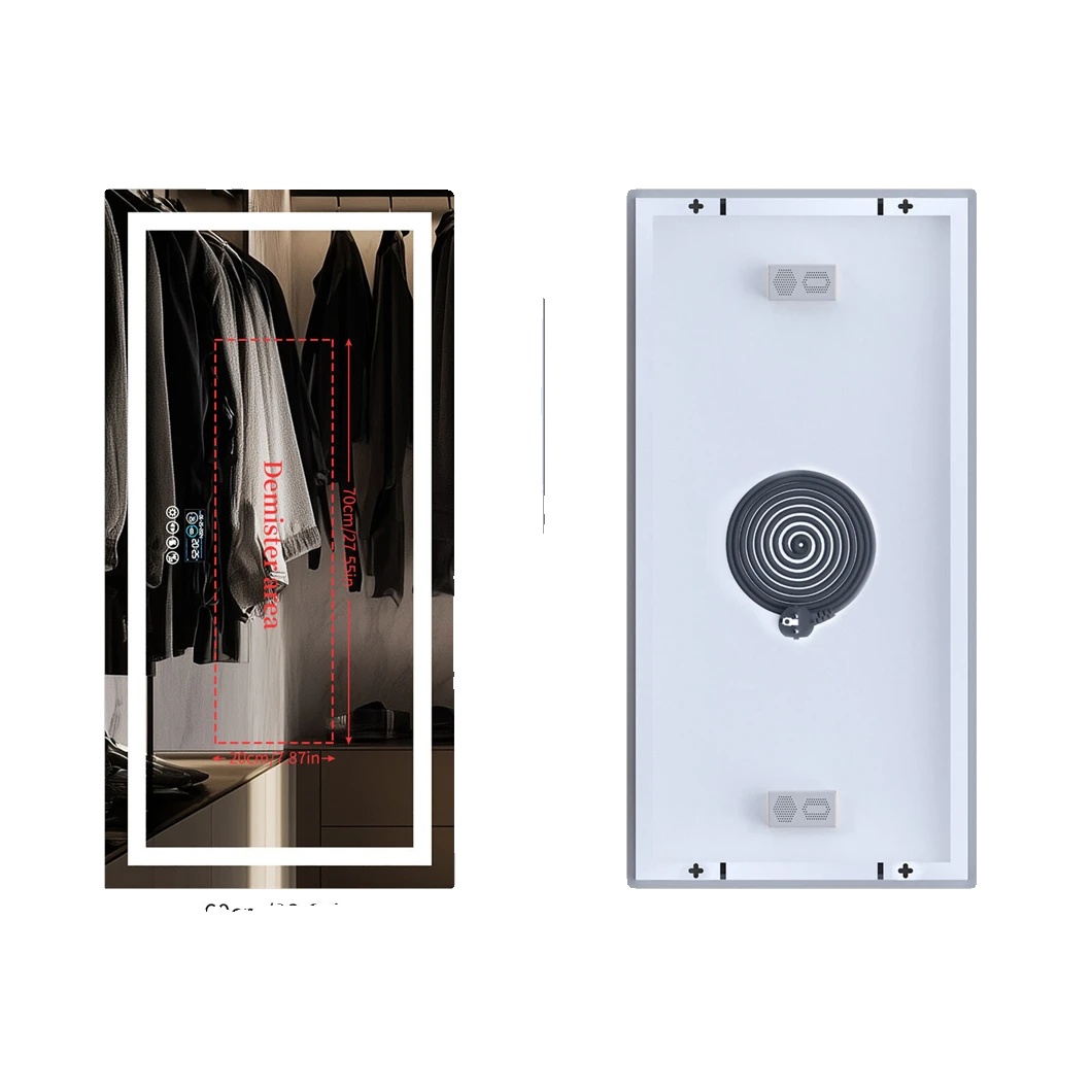 Badezimmerspiegel, Bluetooth-lautsprecher, Anti-beschlag-funktion, 1200x600mm