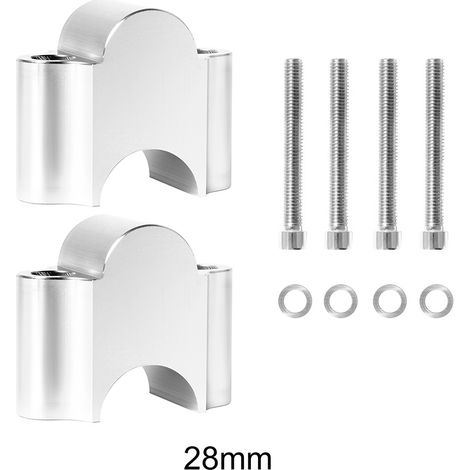 Lenkererhöhung Aus Aluminiumlegierung (28 Mm) – Universelle Lenkererhöhung Für Motorräder – Lenkererhöhungsblock Für Straßen-, Sport- Und Geländemotorräder