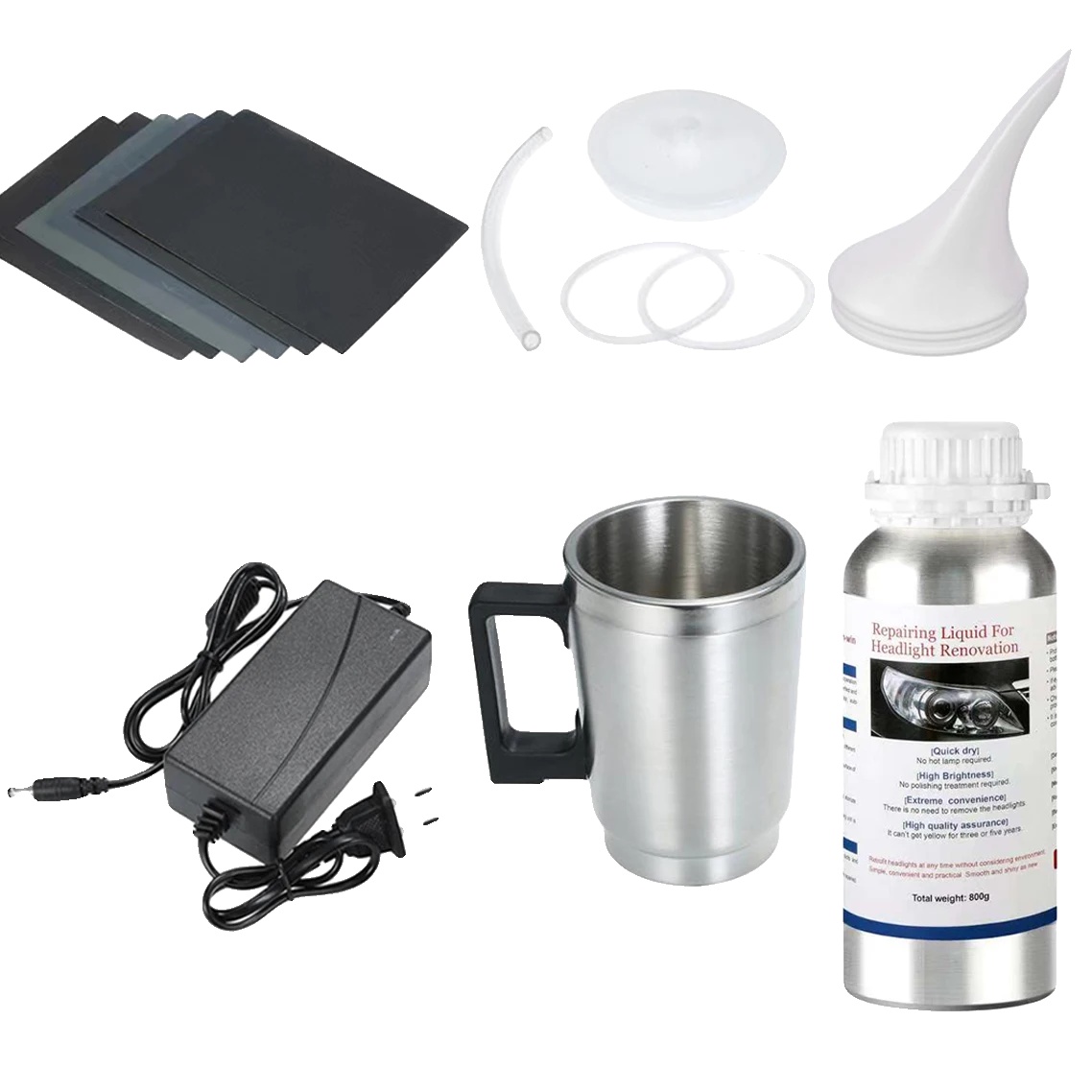Autoscheinwerfer-polierset, Restauration, Anti-kratzer-reparatur, Set 3 Karton Kit