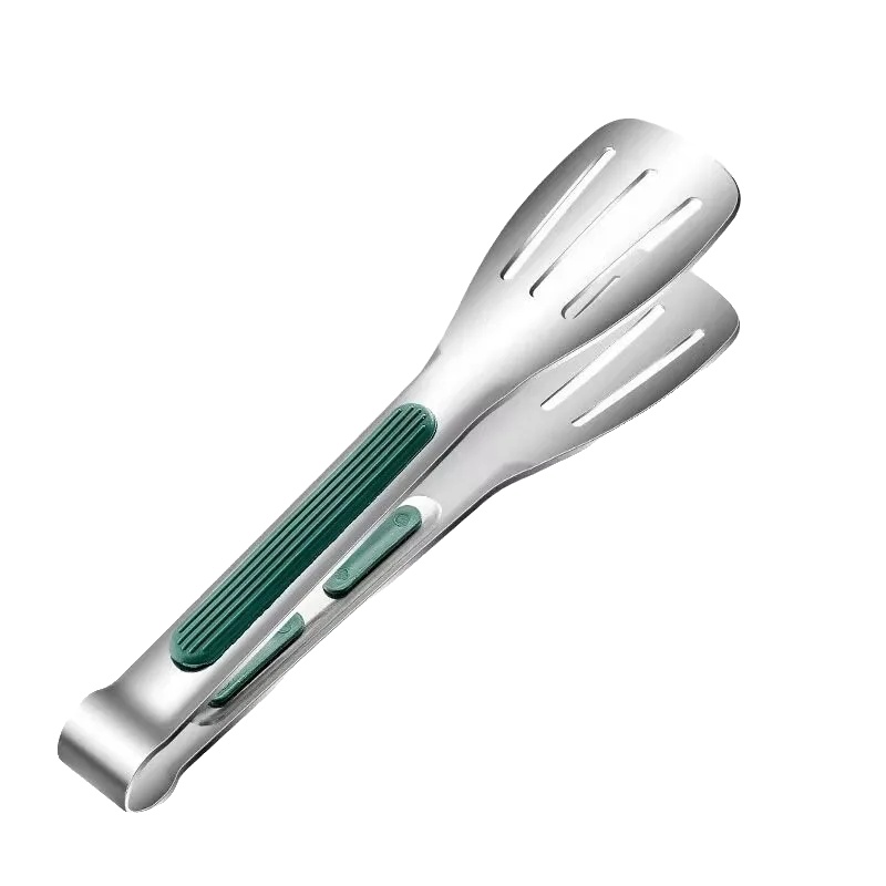 Lebensmittelzangen, Edelstahl, Rutschfester Griff, 1pc 7inch