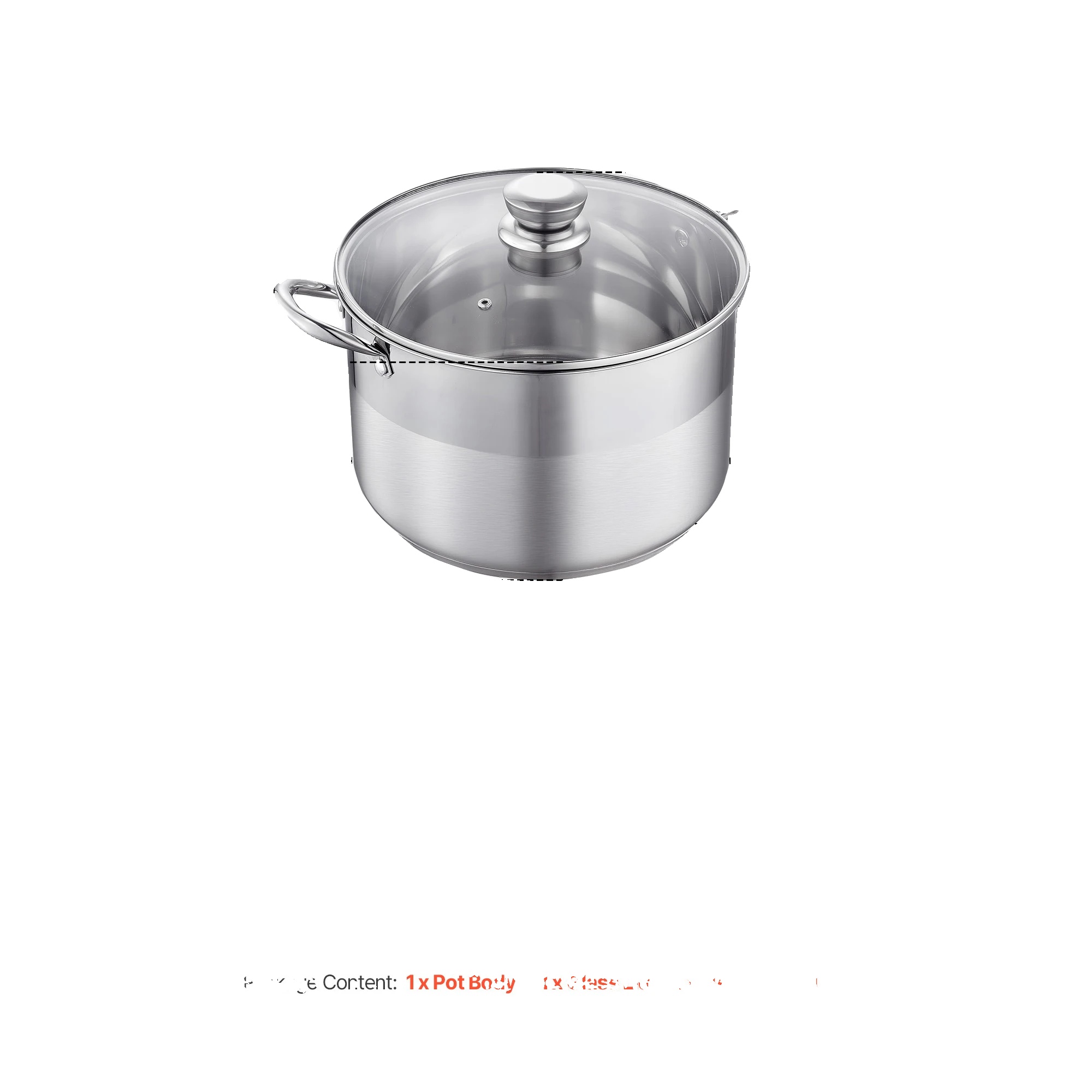 Suppentopf, Edelstahl, Vielseitige Kompatibilität, 12qt
