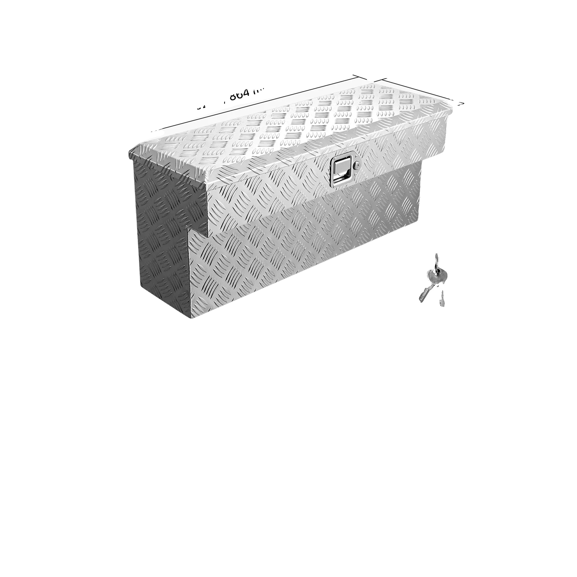 Lkw-bett Werkzeugkasten, Langlebige Aluminiumkonstruktion, Wetterbeständiges Design, 33zoll