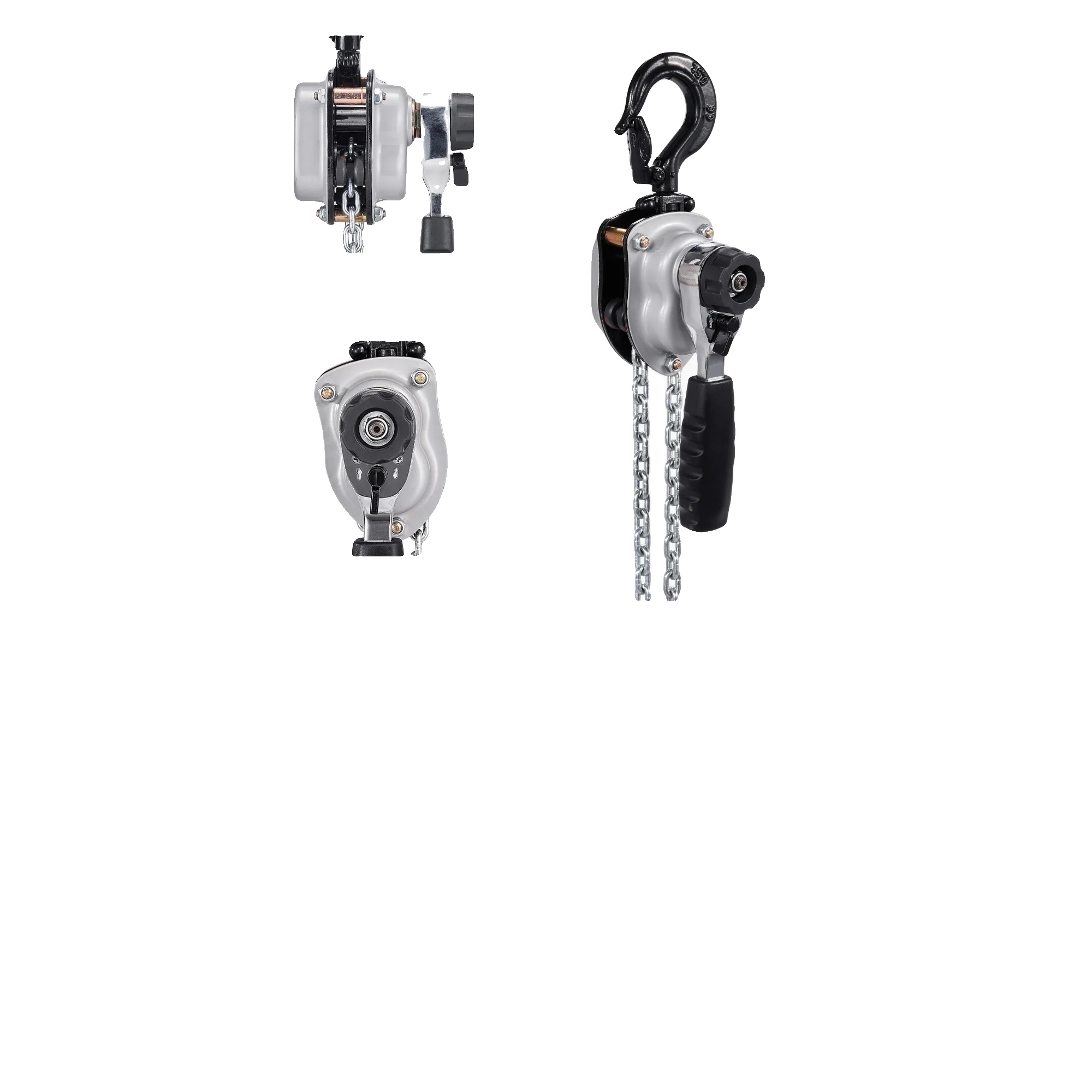 Handkettenzug, Doppelzahnradbremse, Ergonomischer Griff, 0.25t 10ft