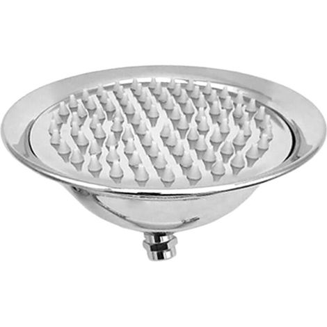 Runder Duschkopf Aus Antikem Messing – Geeignet Für Badezimmer, Duschräume Und Toiletten – 1 Stück, 20 Cm, Silberfarben