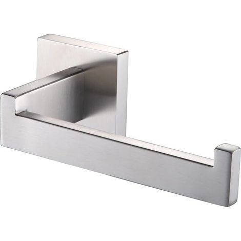Silberner Toilettenpapierhalter, Toilettenpapierhalter Aus Edelstahl, Halter Für Toilettenpapierrollen Und Papierhandtücher (quadratisch)