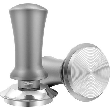 Sockel Aus Edelstahl. Geeignet Für Geriffelte Oberflächen, Passend Für Espressomaschinen (51 Mm, Silber).