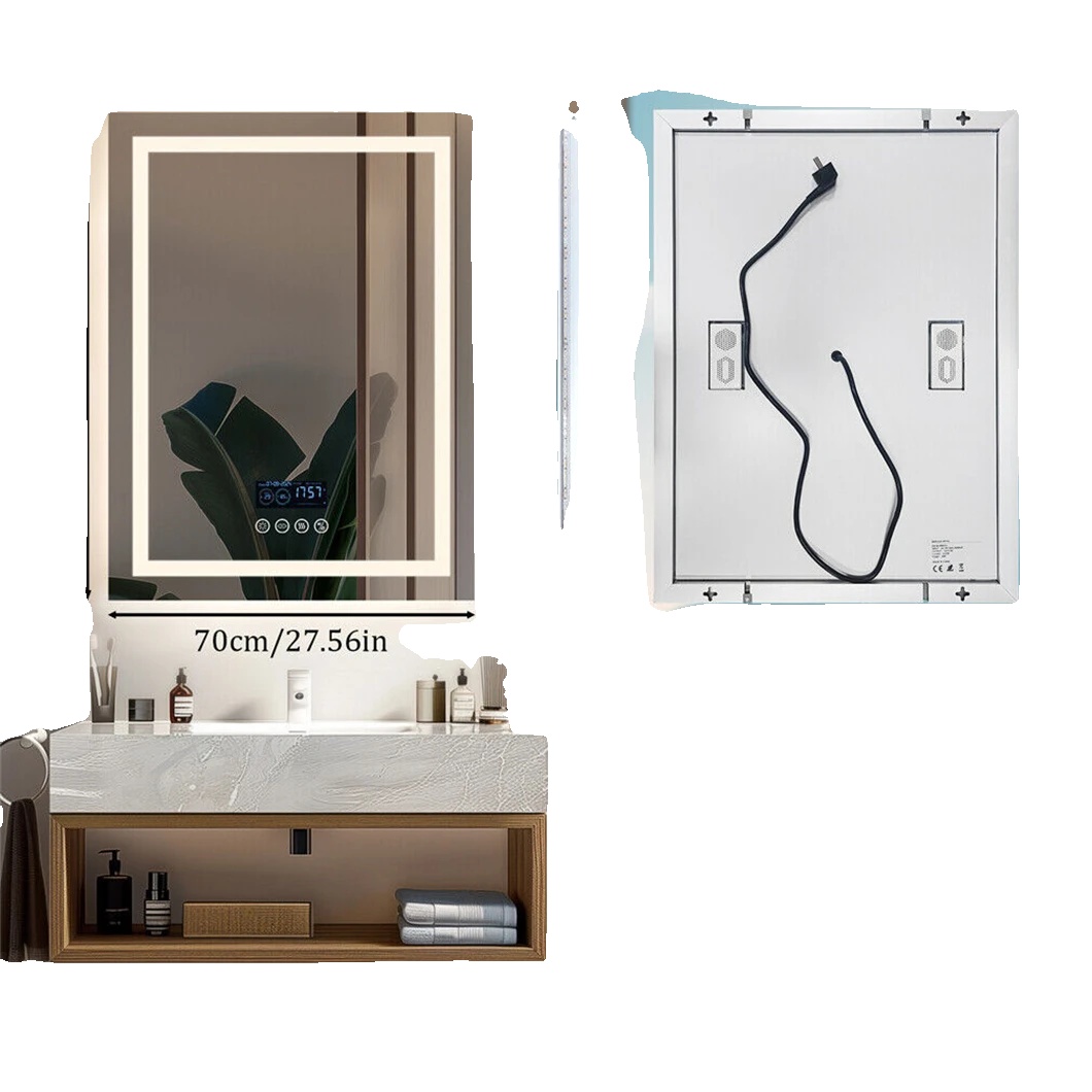 Badezimmerspiegel, Bluetooth-lautsprecher, Anti-beschlag-funktion, 700x900mm