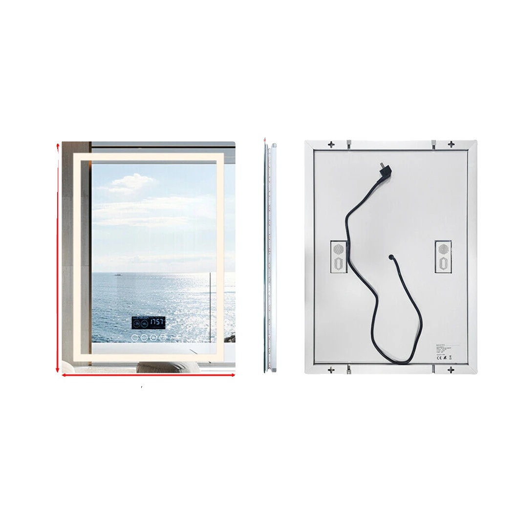 Badezimmerspiegel, Bluetooth-lautsprecher, Anti-beschlag-funktion, 600x800mm