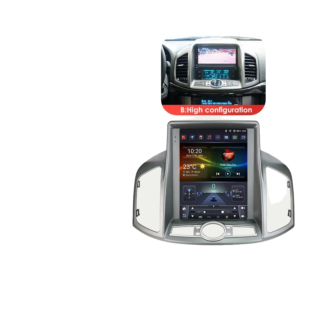 Autoradio, Touchscreen, Navigationssystem, Kompatibel Mit Chevrolet Captiva 2011 - 2017, S8(8g 128g) Ki (b)