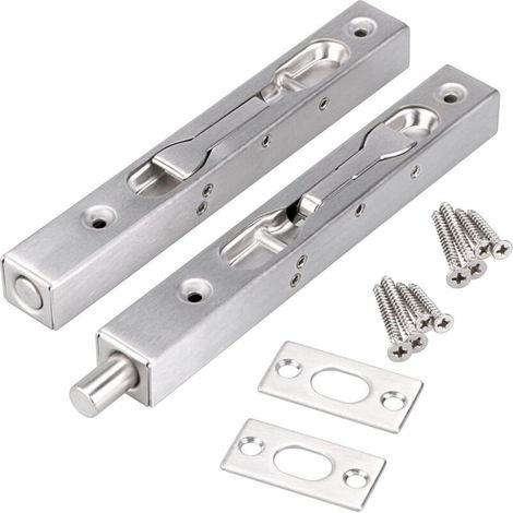 Versenkte Schlösser – 15 Cm, Geeignet Für Fenstertüren, Verbundtüren, Holztüren Usw. – 2er-pack, Silber