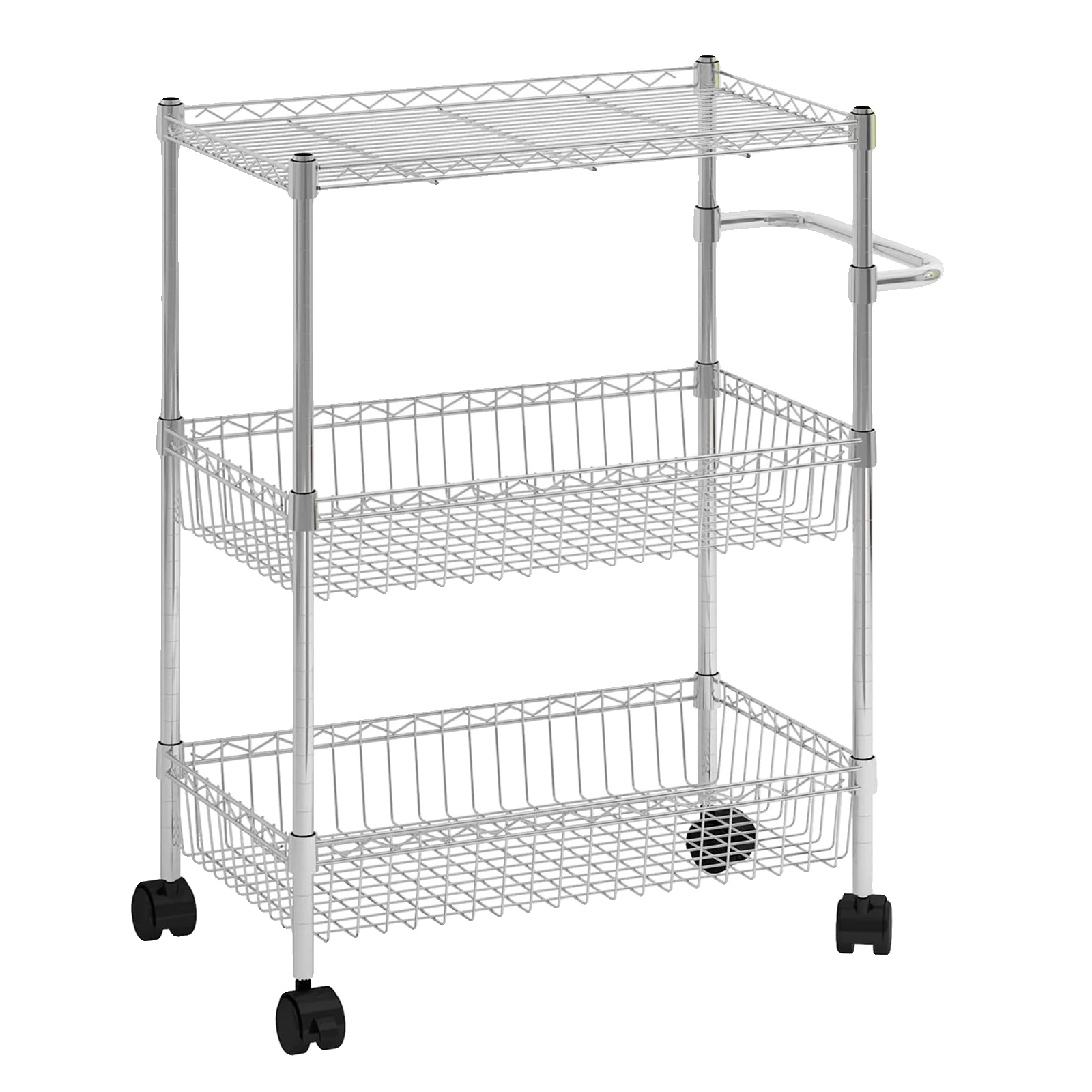 Lagerwagen, Schwerlast-kohlenstoffstahl, Verstellbare Regale, Silber