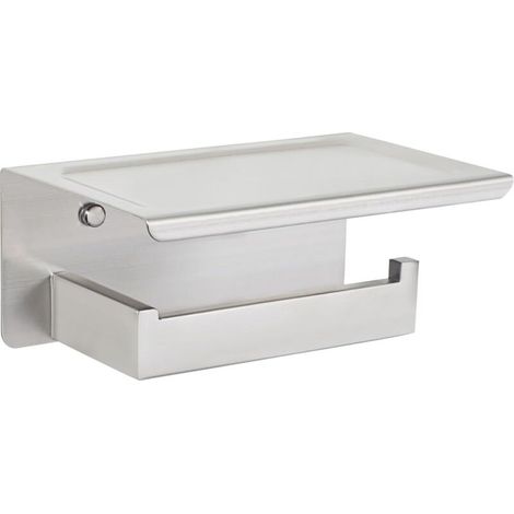Wandmontierter Toilettenpapierhalter Aus Edelstahl Mit Silberner Oberfläche, 190 X 115 X 83 Mm