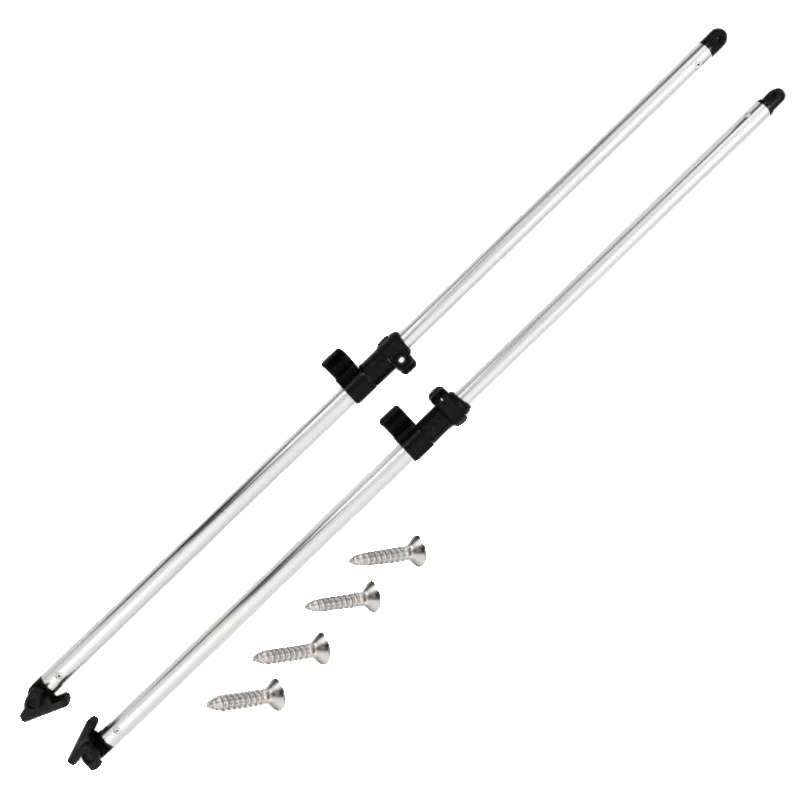 Verstellbare Bimini-top-stützstangen, Eloxiertes Aluminium, Höhenverstellbar 66-110 Cm, Universelle Passform Für 3/4 Zoll Bögen, Einschließlich