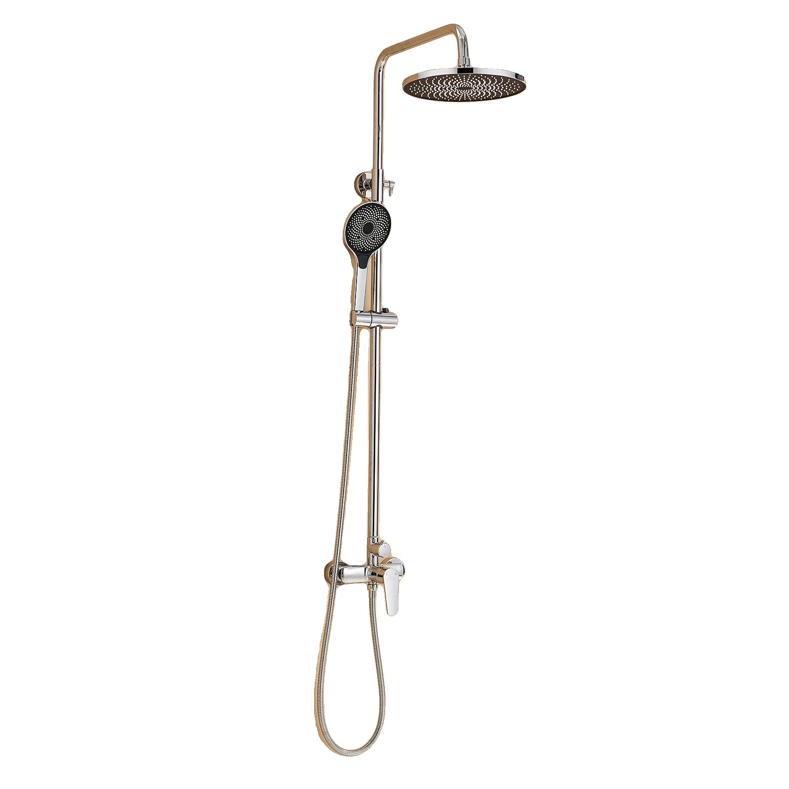 Duschsäule, Edelstahl, 3 Funktionen Handbrause, Neu - 10 Zoll