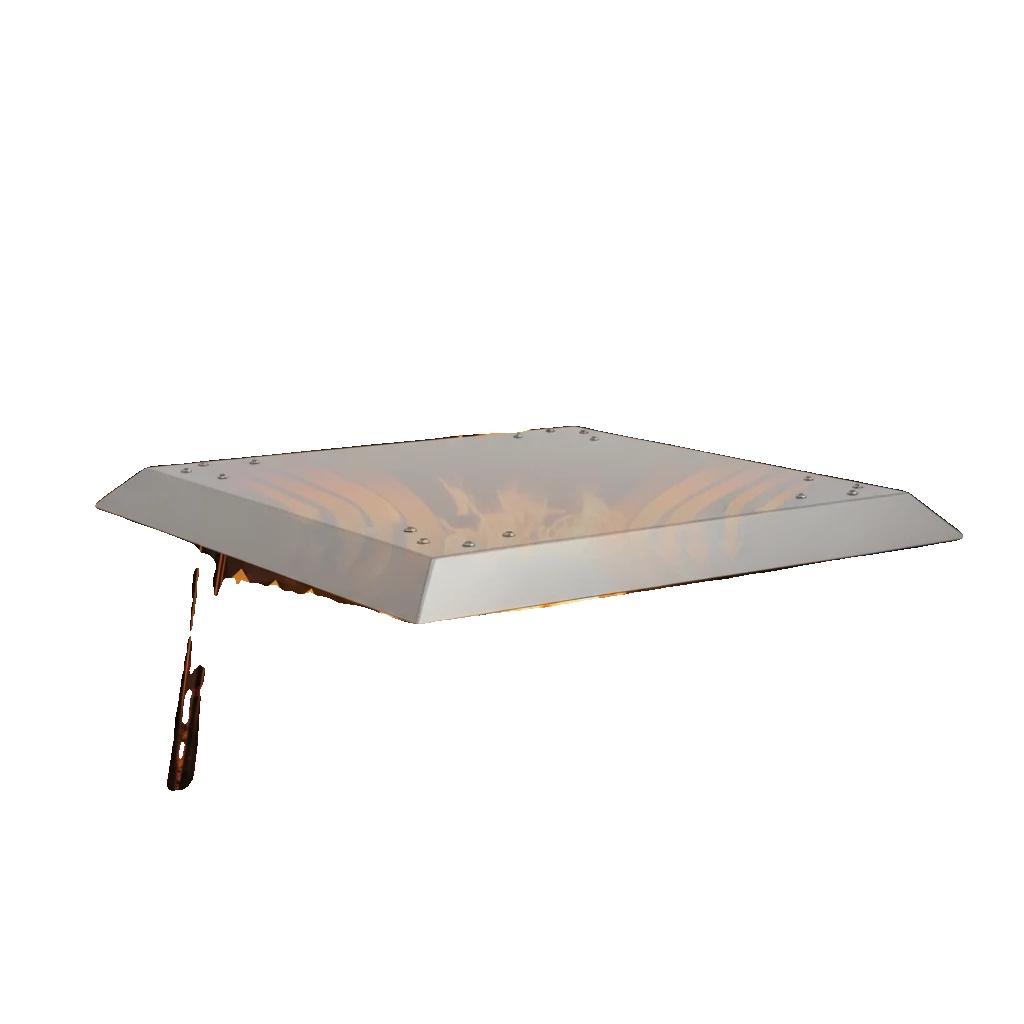 Hitzeschild, Schwerer Edelstahl, 25 X 25 X 12 Zoll, Kompatibilität Mit Feuerschalen ≤ 25 X 25 X 12 Zoll, Langlebige Nutzung Im Freien, Klappbeine Für