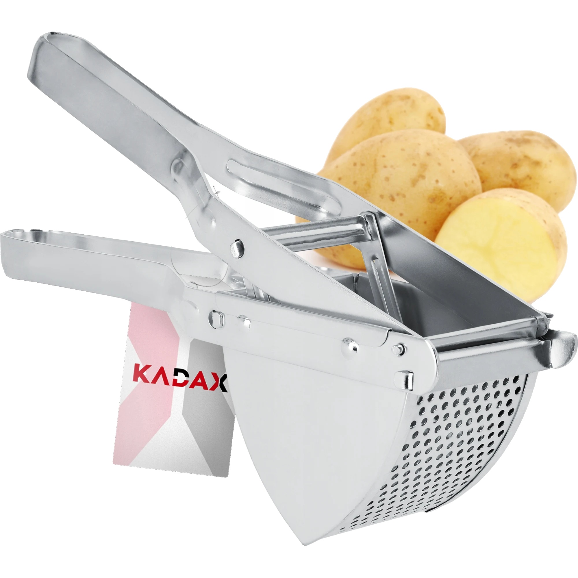 Kartoffelquetscher, Ergonomisches Design, Vielseitig Für Gemüse, Silber
