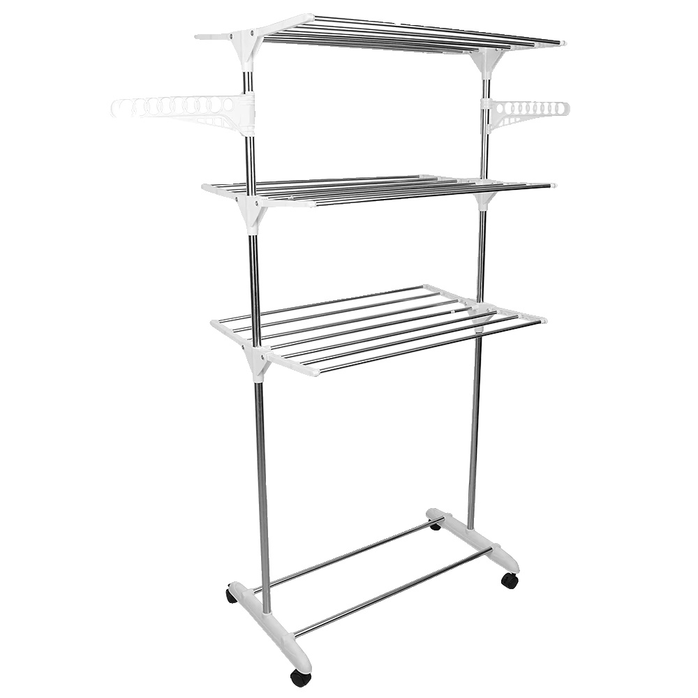 Wäschetrockner, Faltbares Design, Große Kapazität, Edelstahl