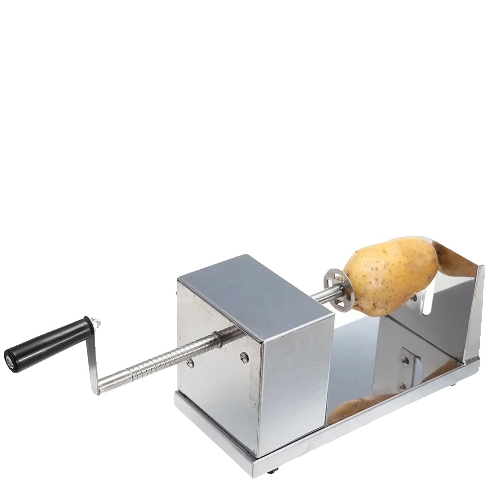 Kartoffelschneider, Edelstahlmaterial, Gesamtabmessungen 251214cm, Wellenlänge 23cm, Gewicht 1.5kg, Schnittdicke 3-3.5mm