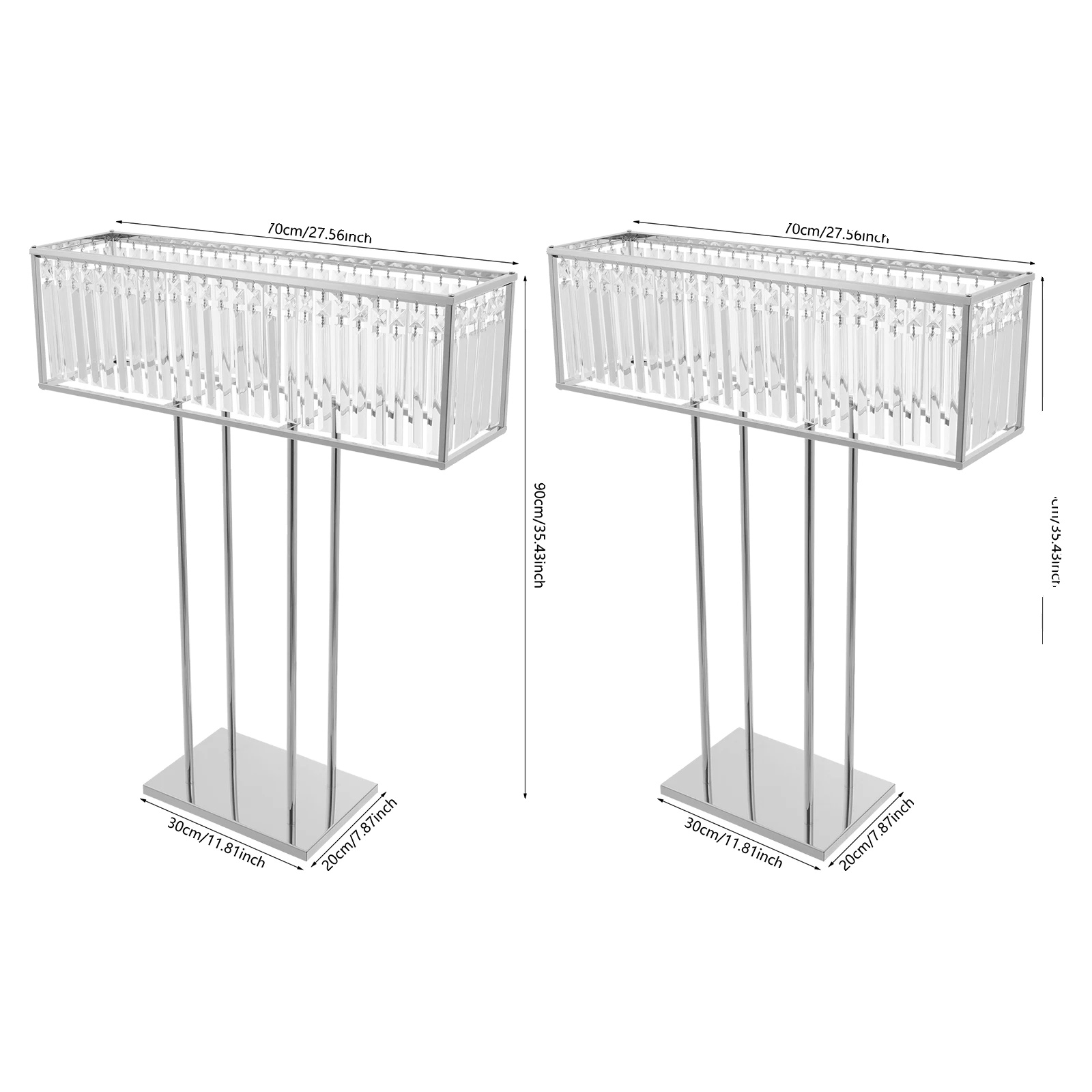Blumenstand, Freistehendes Design, Elegante Blumenpräsentation, Silber