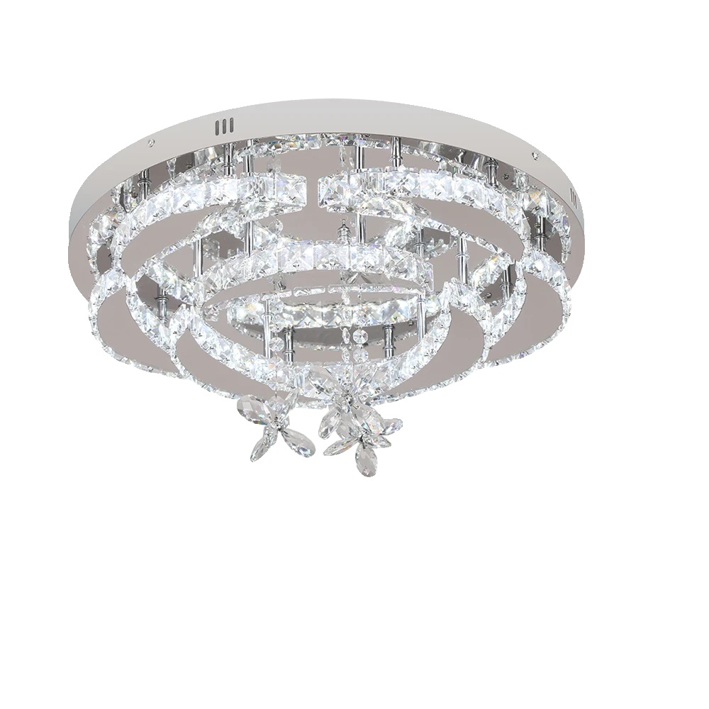 Kristall-deckenlampe, Helligkeitsdimmung Mit Fernbedienung, Elegantes Modernes Design, 8800, Veränderbar