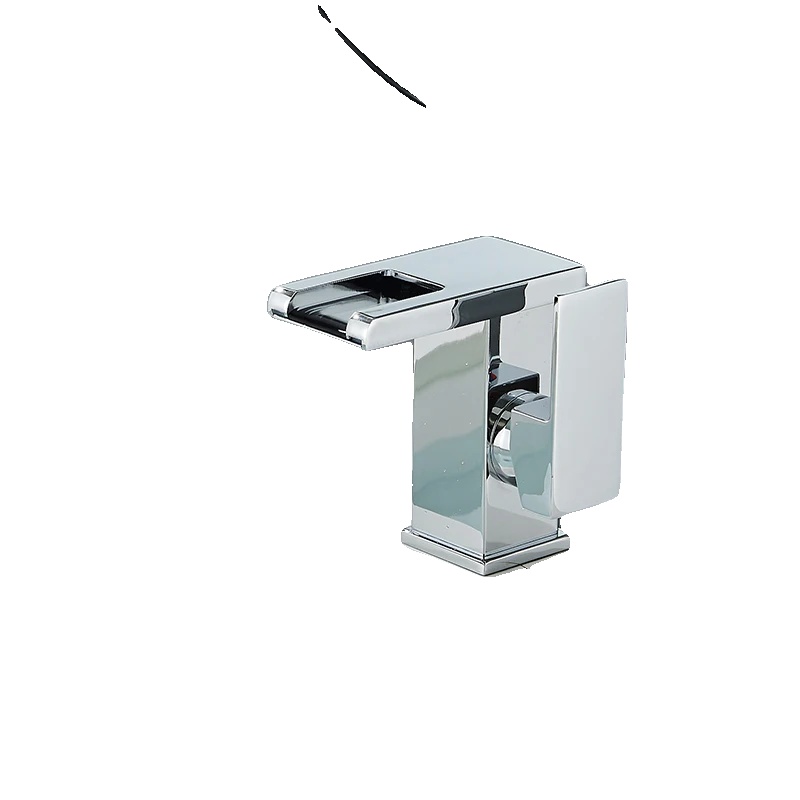 Waschtischarmatur, Led-beleuchtungsfunktion, Zeitgenössisches Design, Chrom