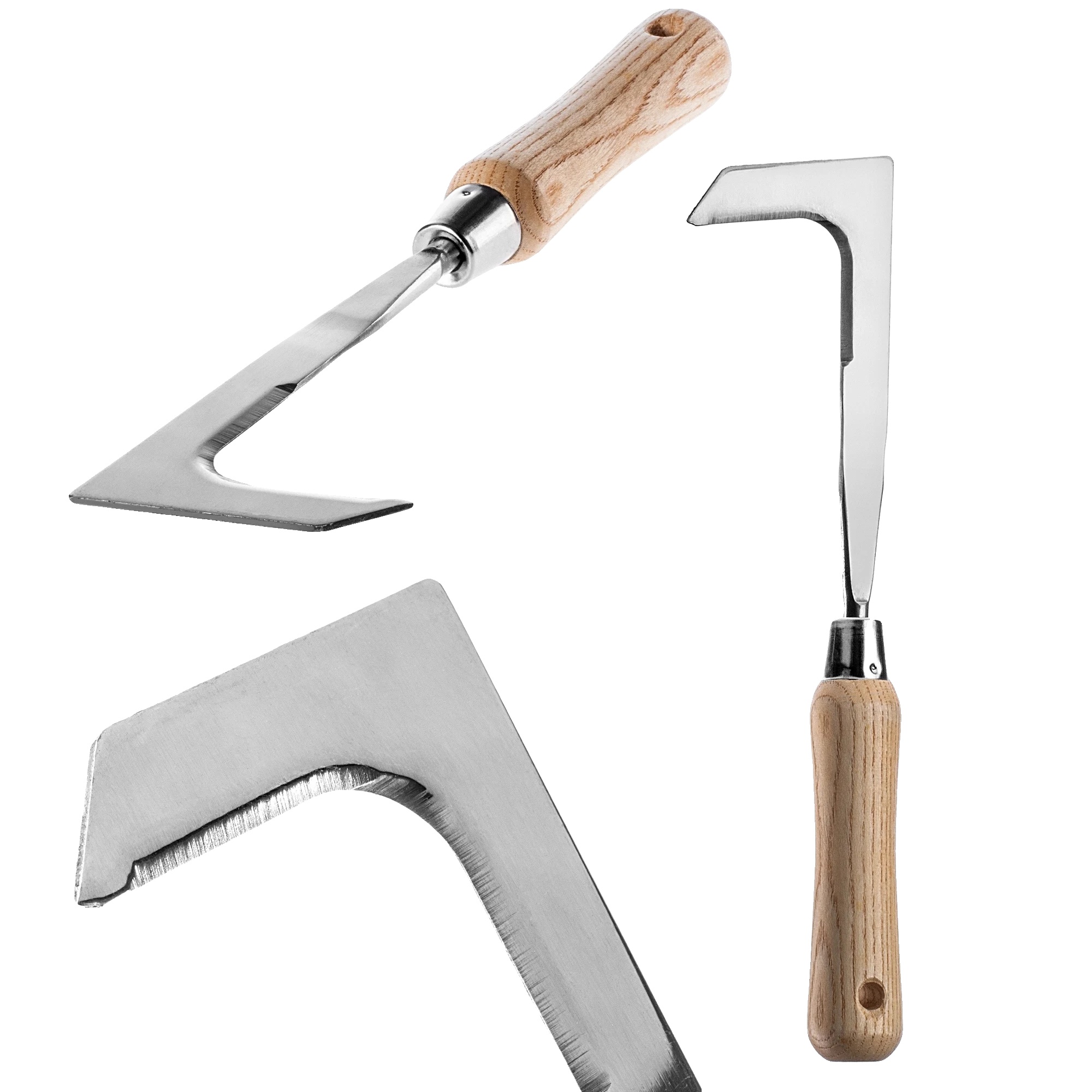 Unkraut Schaber Cutter, Hochwertige Stahlklinge, Länge 30 Cm, Breite 8 Cm, Ergonomischer Griff, Loch Zum Aufhängen