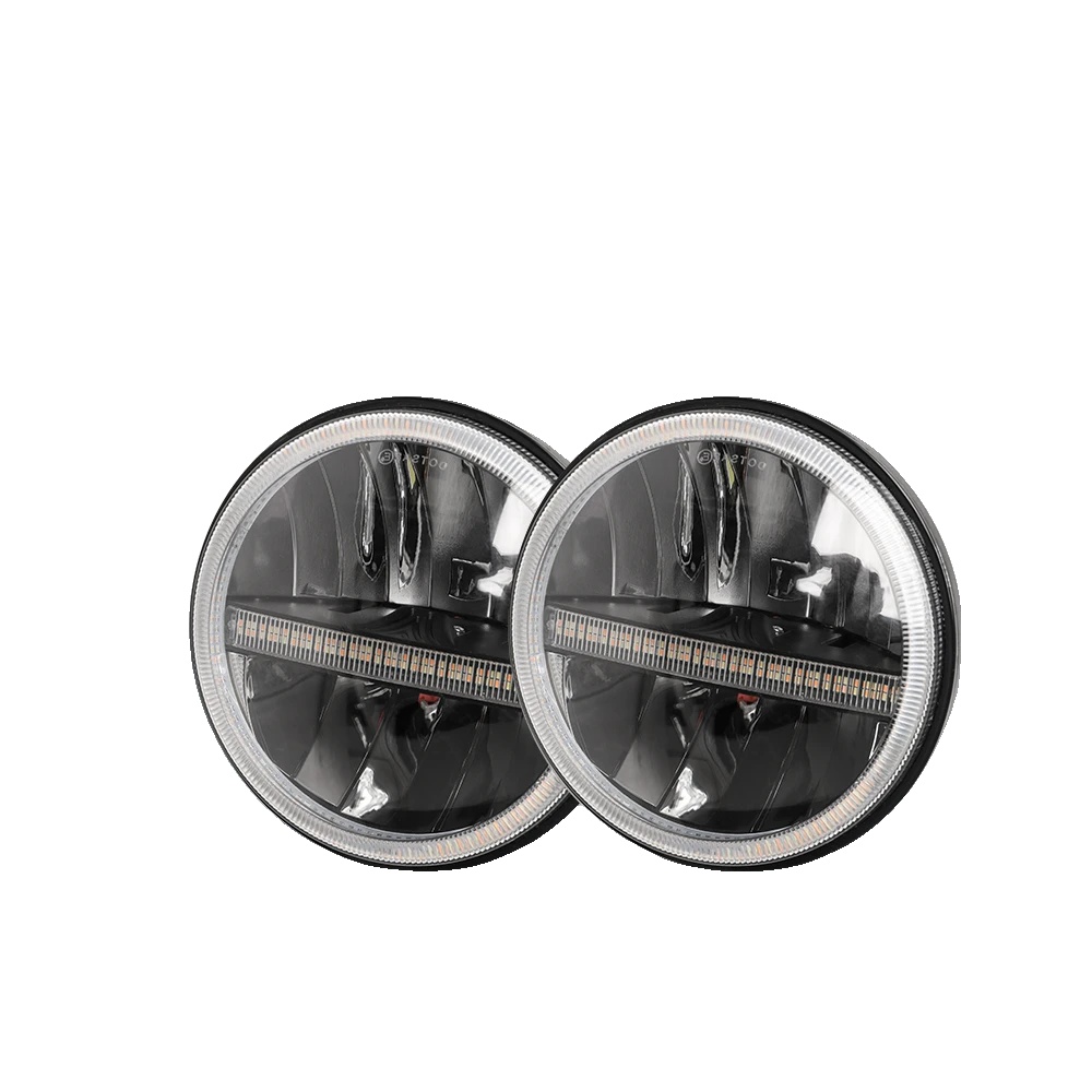 Led-scheinwerfer, Fernlicht Und Abblendlicht, Langlebiges Aluminiumgehäuse, 2pc Drl Blinker, 6000k-a