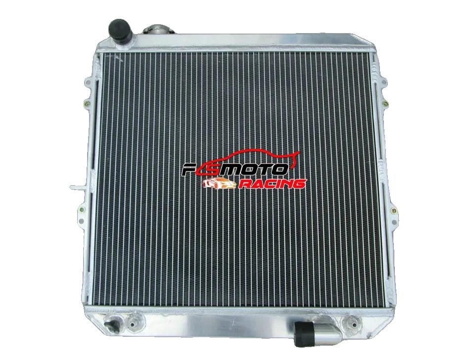 Aluminiumkühler, Kernmaß 528mm X 472mm X 62mm, Gesamtmaß 600mm X 568mm X 76mm, 3 Reihen, Kompatibel Mit Pickup-truck Ln106 Ln111, Erhöhte Kühlleistung