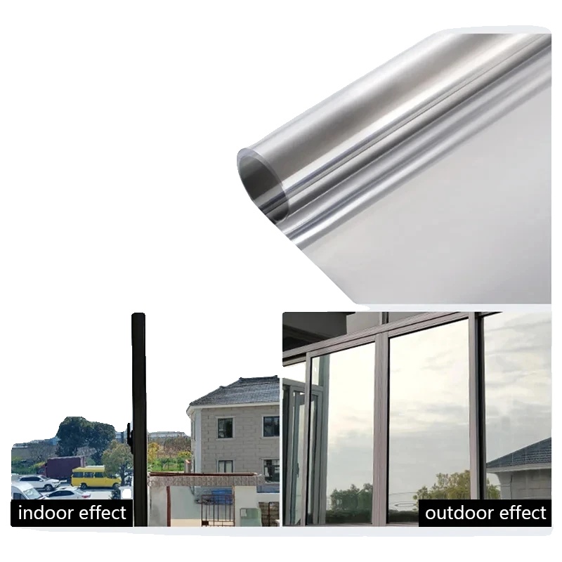Fenster Sichtschutzfolie, Wärmedämmung, Uv-schutz, Nano Silber-a, 70cmx200cm