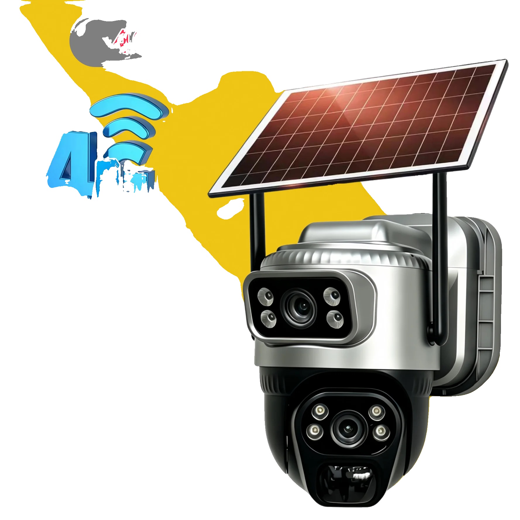Sicherheitskamera, Solarbetrieben, 4g-konnektivität, 4g Kamera 128g Karte