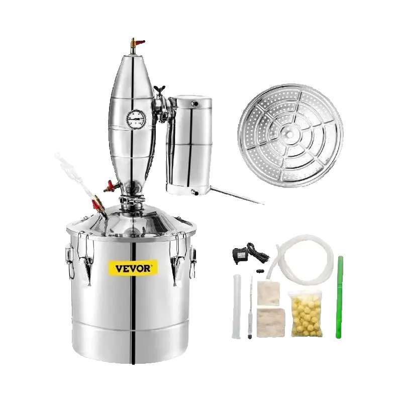 Wasser-alkohol-destillator, 70l Kapazität, 304 Edelstahl, Inklusive Thermometer, Hohe Reinheit Des Outputs, Langlebige Konstruktion