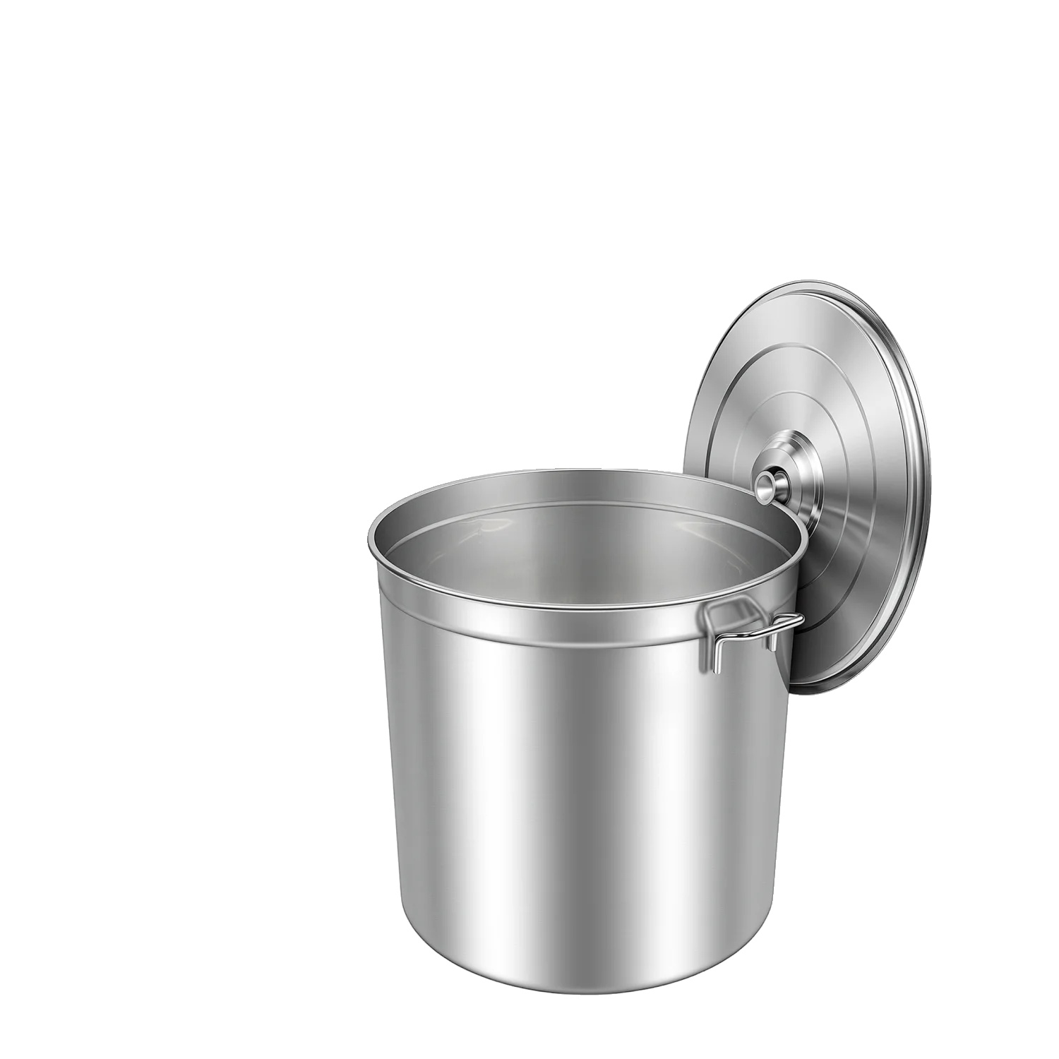 Edelstahl-stocktopf, 50l Kapazität, 201 Edelstahlmaterial, Geeignet Für Gas- Und Induktionsherde, Topfhöhe 50 Cm, Inklusive Abnehmbarem Abtropfsieb