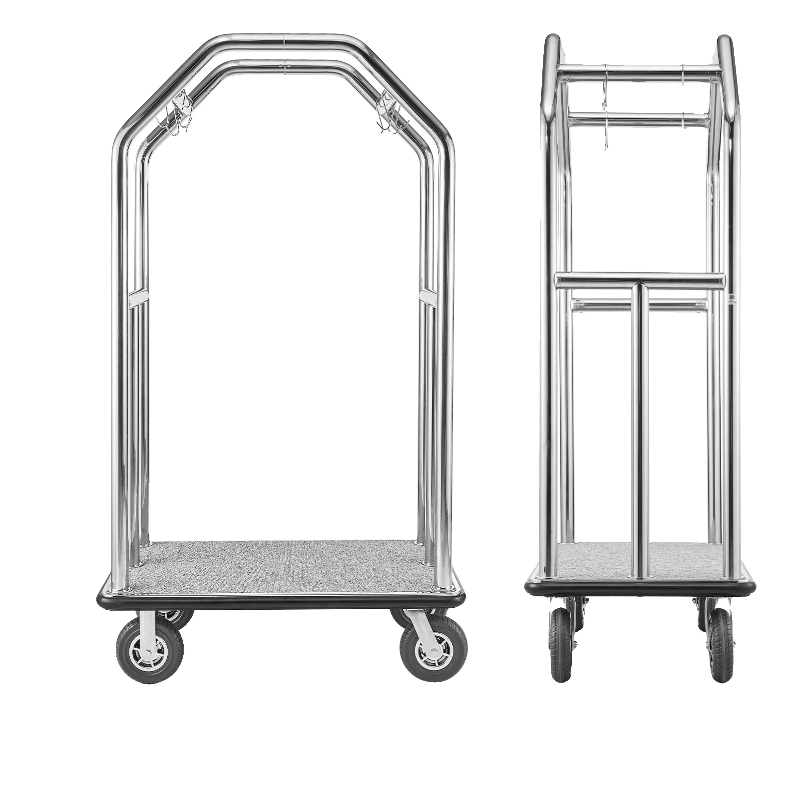 Gepäckwagen, Schwerlast-edelstahl, 1500 Lbs Tragfähigkeit, 1500 Lbs