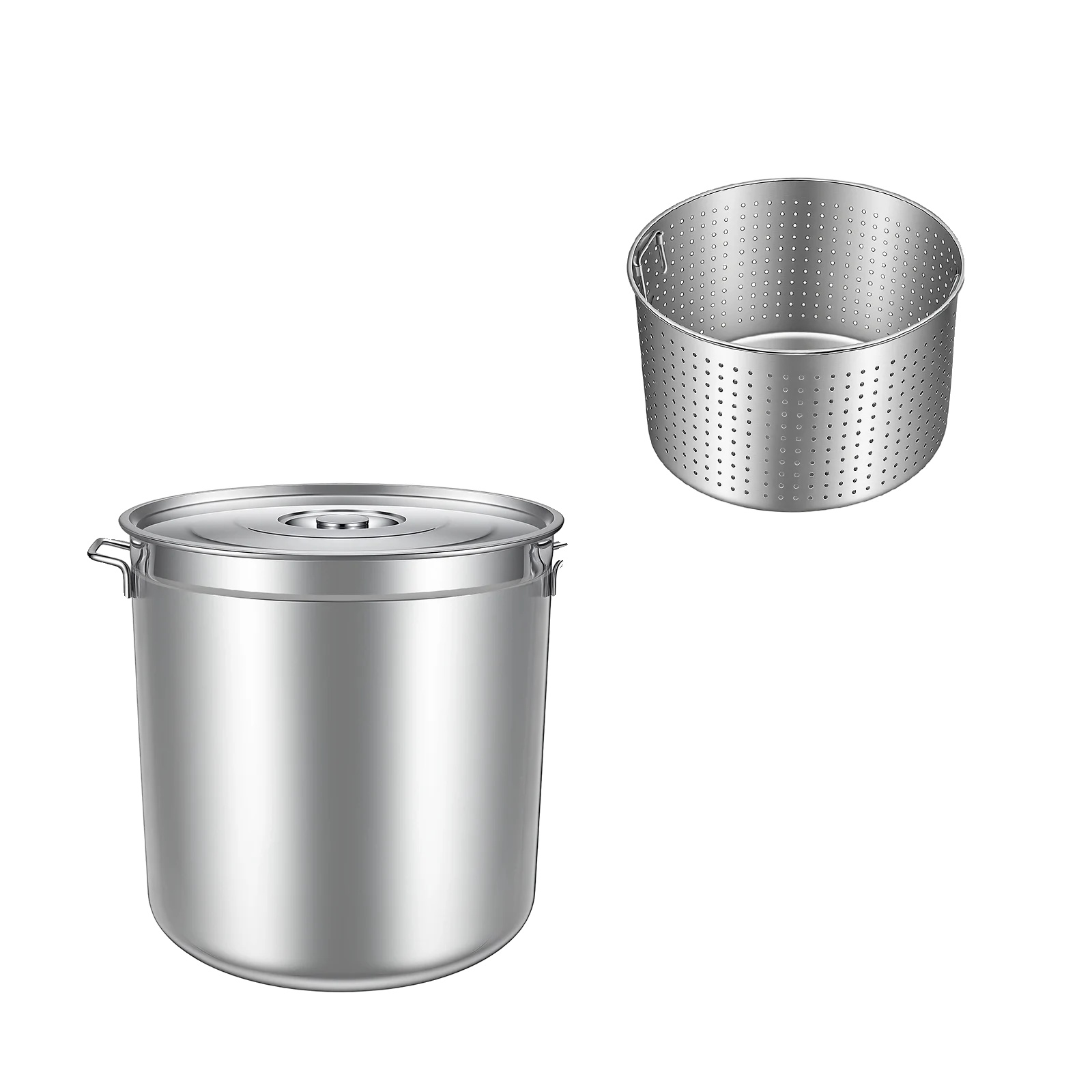 Suppentopf, 52,8 Qt Kapazität, Edelstahlkonstruktion, Silber