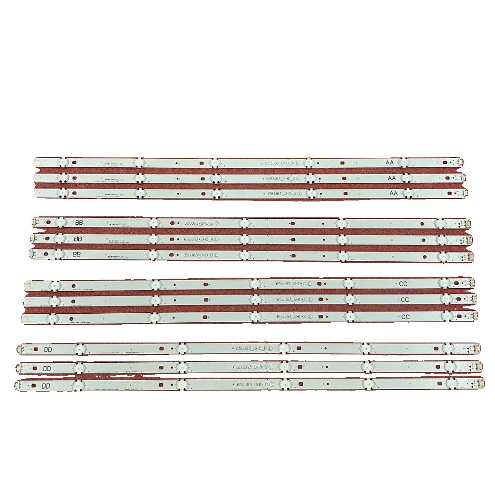Led-hintergrundbeleuchtungsstreifen, 12-teiliger Kit, 3v Spannung, 1330mm Länge, Smd-typ, 10 Leds