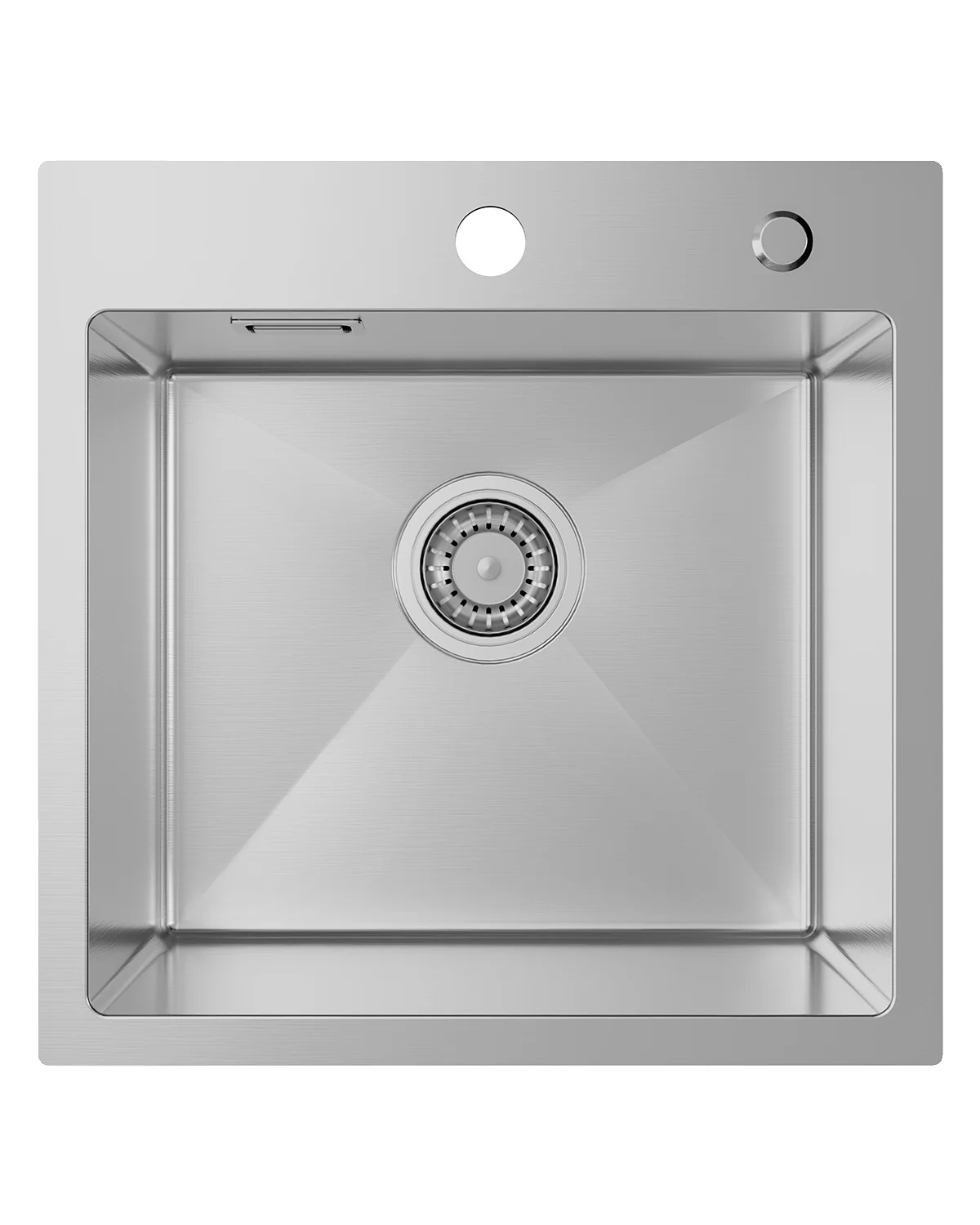 Küchenspüle, Edelstahl, Einzelbecken-design, Helles Silber